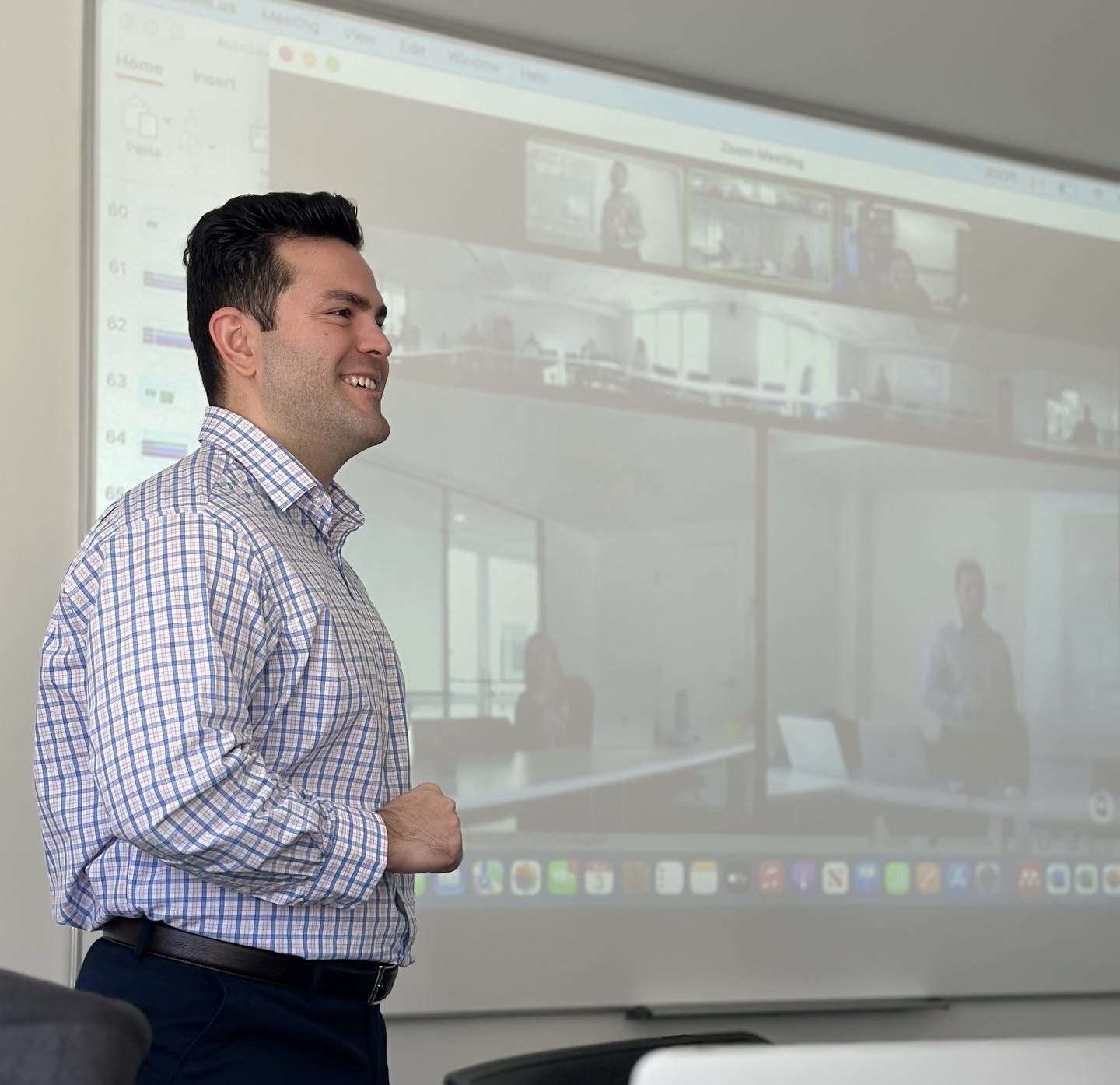 Professional giving a presentation