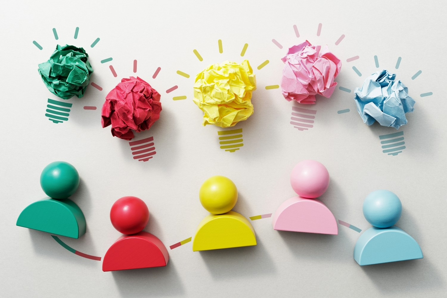 Teamwork creativity and communication